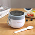 Spoons,17oz 3pcs (3) Overnight Oat Containers with Lids and Reusable Plastic Portable Stainless Steel Yogurt Breakfast