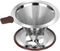 Pour Over Coffee Dripper, Reusable Paperless Filter, Professional Stainless Steel Drip Cone for 1-2 Cups