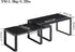 YMYNY Cabinet Shelf Organizer, Set of 2 Extendable Countertop Storage Racks for Kitchen, Bathroom, Black Metal