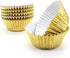 GOLF Standard Size Gold Cupcake Liners, 100 Pack Metallic Baking Cups, Gold Foil Wrappers, Muffin Paper Cases