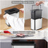 SIDIANBAN Hanging Trash Can with Lid, 0.8 Gal/3L Stainless Steel Garbage Can for Kitchen Cabinet Door or Countertop