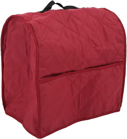 Stand Mixer Dustproof Cover with Organizer Bag, Kitchen Appliance Dust Cover for KitchenAid Mixer, Red.