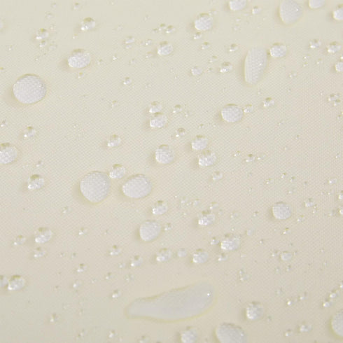 River Dream Beige Fabric Shower Curtain or Liner with Sheer Window, Machine Washable, 71 x 74 inches