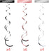 Blulu 70th Birthday Party Decorations, 30 Count Rose Gold Hanging Swirls Ceiling Decorations for Party Supplies