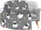 Cute Sheep Lambs Soft Throw Blanket, 40x50 Inch Lightweight Warm Flannel Fleece for Couch Bed Sofa Travel Camping