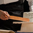 Skinny Wooden Spurtle for Sourdough Starter, Baking, Mixing, Cooking Utensils, Flat Spatula for Kitchen Tools