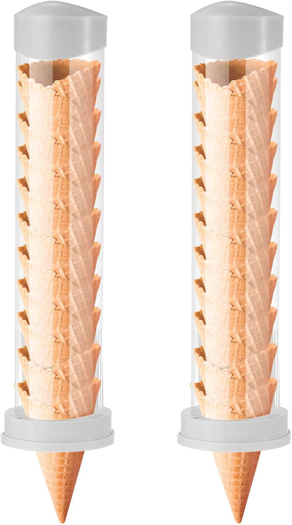 Tioncy 2 Pcs Ice Cream Cone Dispenser Waffle Cones Holder 16'' L