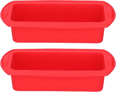 2Pcs Silicone Bread Tools, 2lb Rectangle Loaf Pan Baking Tool, Nonstick Bakeware Accessories