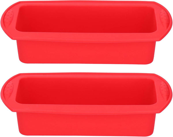 2Pcs Silicone Bread Tools, 2lb Rectangle Loaf Pan Baking Tool, Nonstick Bakeware Accessories