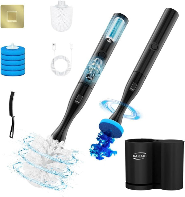 Electric Toilet Brush and Holder Set Electric Toilet Bowl Brush Toilet Brush