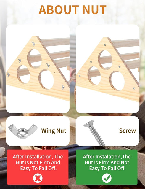 DsyysdS Wooden Chick Perch, Chick Stand Training Perch, Wood Chicken Roosting Bar for Entertainment, Strong Chick