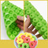 Newk Mini Donut Silicone Candy Mold - 4 Packs 48-Cavities Gummy Ring Molds with 2 Droppers, Nonstick Food Grade Mold