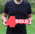 Sold Sign for New Home Owners - Key Shaped Real Estate Agent Supplies, Social Media Photo Props