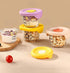 yaocoral 2 Pack 6 OZ Mini Glass Food Storage Containers with Lids,Small Food Jars Clear Glass Container