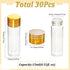 SUNNYCLUE 30Pcs Tiny Jars with Aluminum Screw capss 15ml Mini Glass Bottles Tiny Glass Bead Bottles Glass Storage Jars Clear Glass Vials Small Clear mini jars for Wedding Party Favors Decor DIY Crafts