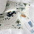 Set 2 Cozy Set Comforter with Pillowcases Queen Size, Cartoon Car Train Road Map, Bed Decor Cute Forest Traffic Baby