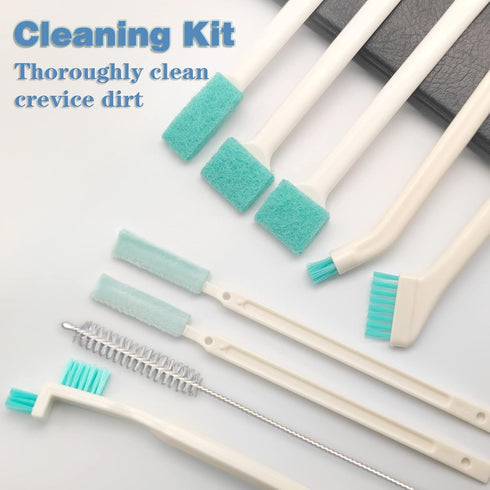 ELEMGULY 18 Pcs Small Household Cleaning Brushes, Deep Detail Crevice Brush Set for Gaps, Corners, and Spaces
