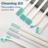 ELEMGULY 18 Pcs Small Household Cleaning Brushes, Deep Detail Crevice Brush Set for Gaps, Corners, and Spaces