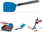 Dreamfarm Mini Chopula 3-In-1 Kitchen Spatula, Super Flexible Sit-Up Flipping, Chopping, & Serving, Classic Blue