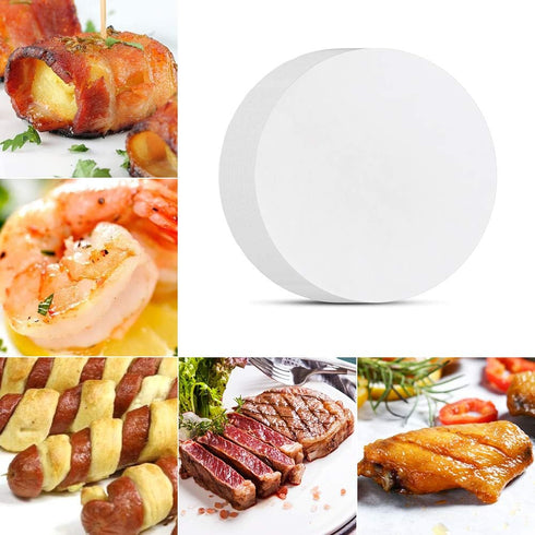 Parchment Paper Rounds, Set of 200 Non Stick 6 Inch Baking Circles for Springform Pan, Tortilla Press, and More
