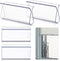 Roller Window Shades Pull Down Shades Grips for Home Rolling Curtain Accessories (Clear, 4 Pieces)