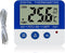 Digital Fridge Thermometer - Magnetic Mount & Stand, LED Alarm, -58°F to 158°F Range