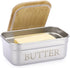 Stainless Steel Butter Dish with Lid, Kitchen Butter Keeper Container, Silicone Sealing, Holds 1 Stick West Coast Butter