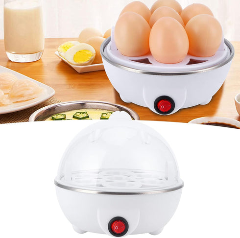 Rapid Egg Cooker, Electric Eggs Boiler Maker, Multifunctional Mini Steamer for Kitchen Use (US)