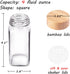 Churboro Replacement Glass Spice Jars with Bamboo Lids- 4 oz Square Spice Jars