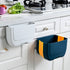 Hanging Mini Trash Can for Kitchen Cabinet Door, Small Collapsible Waste Bin Under Sink, Wall Mounted (3L)(White)