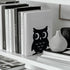 5.3"x4.3"x5.9" 1 Peacoblue Metal Bookends for Shelves, Modern Decorative Heavy Duty Study Book Support Stoppers