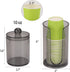 3oz-5oz 10oz LoveBB Bathroom Cup Dispenser with Qtip Holder, Small Disposable Paper Cup Holder Bathroom Accessories