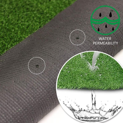 0.4 Inch 3FTX10FT Artificial Grass Turf Synthetic Grass Mat Fake Grass Indoor Outdoor Rug Grass Carpet Custom Sized