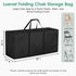 4 Packs 39" 12" 20" Folding Chair Storage Bag, Waterproof Large Carry Bag for Plastic, Resin, and Wood Folding Chairs