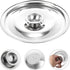 Silver Stainless Steel Pan and Pot Lid, Universal Replacement Cover for Skillets and Frying Pans, 16cm Diameter