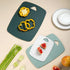 Plastic Cutting Board Set of 3, Thick Chopping Boards for Kitchen, Easy Grip Handle, Dishwasher Safe, Green