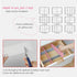 JSF Drawer Dividers, 12.7' x 2.7', Set of 12 Adjustable Drawer Organizers for Clothes, Makeup Storage