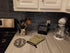 Caroline's Treasures White Wine on Linen Oven Mitt, Heat Resistant Thick Kitchen Mitt for Hot Pans