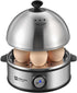 Annie & Mia Design Electric Egg Cooker, All Stainless Steel 7 Egg