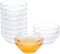 PARBEE 3" Clear Glass Pinch Bowls, 10 Pack 2.5oz Small Prep Dishes for Spices, Dipping Sauces, Ice Cream