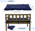 40 Settee Storage,40 20",Khaki Outdoor Bench Cushions in with Ties Waterproof Tufted Thicken Patio Swing Chair Cushion
