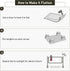 4'6' Area Floor Mat for Home, Translucent Black No Slip Waterproof Vinyl Area Rug for Hard Floor, Spill Resistant Floor