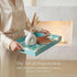 15.6" 10.2" Zosenley Decorative Tray, Marbling Plastic Tray with Handles, Rectangular Vanity Tray and Serving Tray