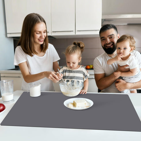 Counter, 31.5x23.6 Inch Countertop Extra Large Silicone Mat for Kitchen Heat Resistant Mat Protector, Non-Stick