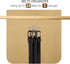 ZEDODIER Belt Hanger, Rotatable Rack with 24 Storage Capacity, Hanging Holder for Belt, Scarf, Silver