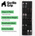 2 Pack, 24 Closet 40 lbs, Closets, GORILLA GRIP Over the Door Shoe Organizer, Breathable Mesh Pockets, Space Saving