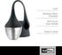 AdHoc Hangtea Infuser Black, Dishwasher-Safe Metal Strainer for Fruit & Other Teas