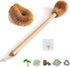 BIEAEIA Toilet Brush, Natural Coconut Fibre Brush Head and Rubber Wood Handle, Great