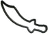 SWORD OUTLINE SHAPE PIRATE SAMURAI COOKIE CUTTER MADE IN USA
