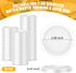 HFXXAD 50Pcs Set, Storage(2.6inch) Yogurt Jar Lids Yogurt Container Lids Clear Plastic, Reusable Replacement Food